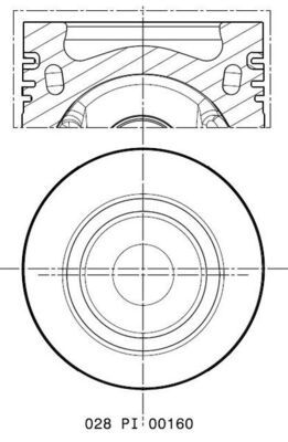 Piston MAHLE 028 PI 00160 000