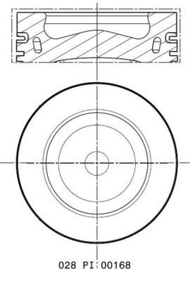 Piston MAHLE 028 PI 00168 000