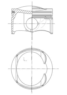 MAHLE 028 PI 00132 010 Piston