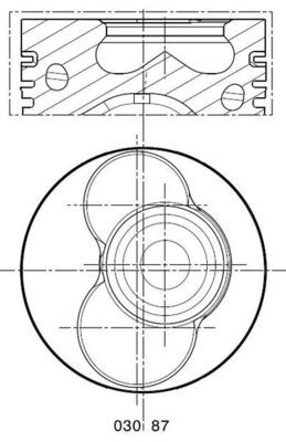 MAHLE 030 87 02 Piston