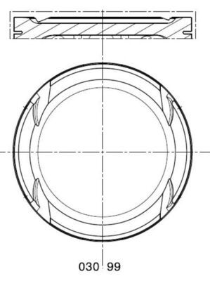 MAHLE 030 99 02 Piston