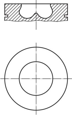 MAHLE 033 PI 00102 001 Piston