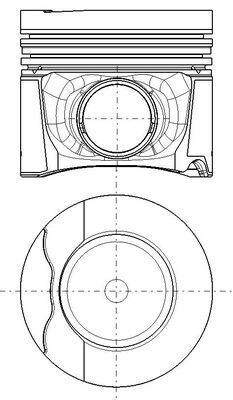 Piston MAHLE 037 PI 00152 000