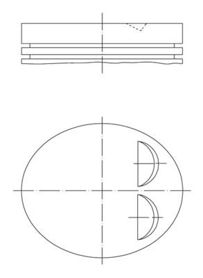 MAHLE 039 PI 00122 002 Piston