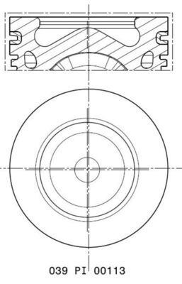 MAHLE 039 PI 00113 010 Piston