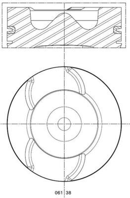 Piston MAHLE 061 38 00