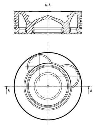 MAHLE 061 PI 00141 000 Piston