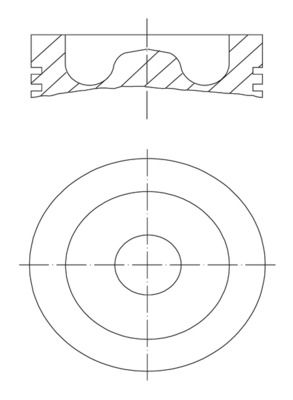 MAHLE 061 PI 00129 000 Piston