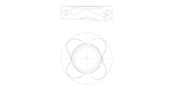 MAHLE 081 PI 00102 000 Piston