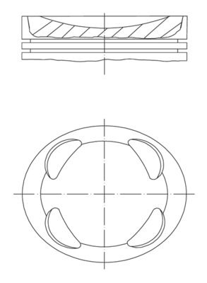 MAHLE 081 PI 00104 001 Piston