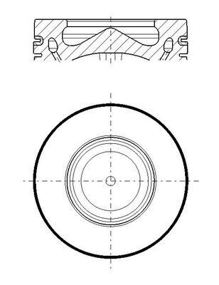 MAHLE 081 PI 00119 002 Piston