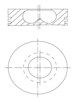 MAHLE 081 PI 00123 000 Piston