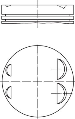 MAHLE 083 16 02 Piston