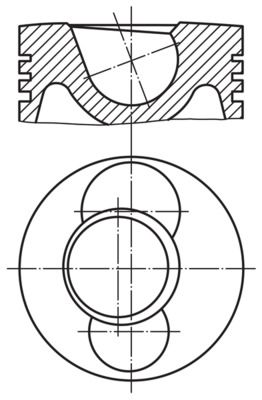 Piston MAHLE 101 72 01