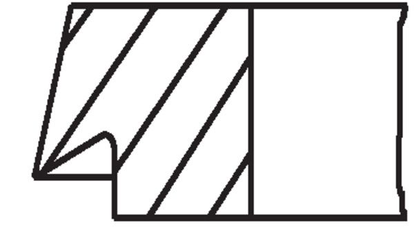 MAHLE 145 34 N0 Piston Ring Kit