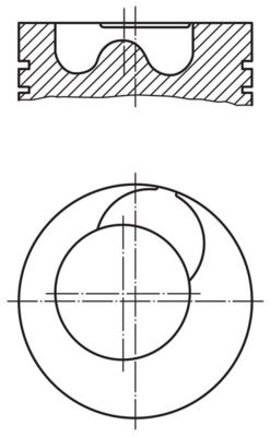 Piston MAHLE 209 24 00
