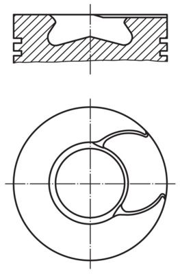 MAHLE 213 67 00 Piston