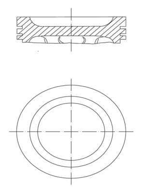 MAHLE 222 01 00 Piston