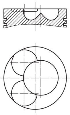MAHLE 227 33 00 Piston