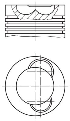 Piston MAHLE 227 37 00