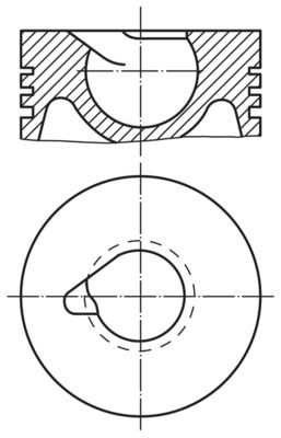 MAHLE 228 86 00 Piston