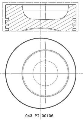 MAHLE 503 48 01 Piston