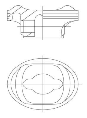 MAHLE 504 36 00 Piston