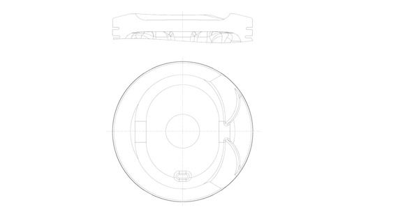 MAHLE 607 81 01 Piston