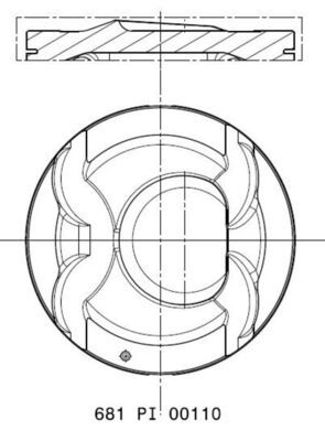 Piston MAHLE 681 PI 00110 000