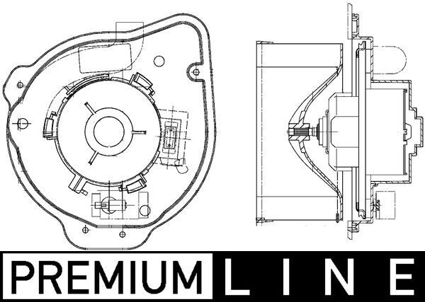 MAHLE AB 135 000P Interior Blower