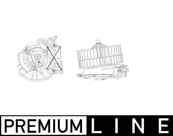 MAHLE AB 25 000P Interior Blower