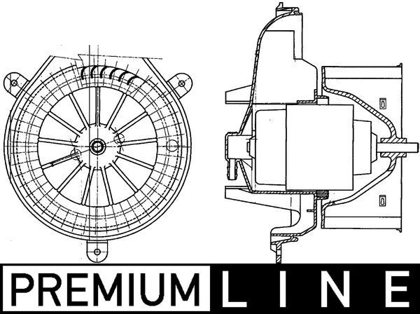 MAHLE AB 269 000P Interior Blower
