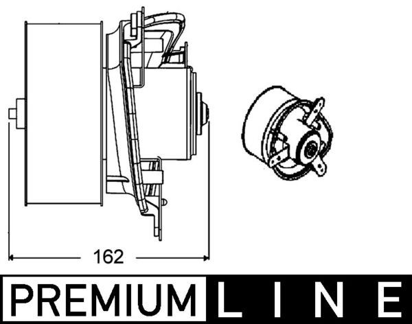 MAHLE AB 275 000P Interior Blower