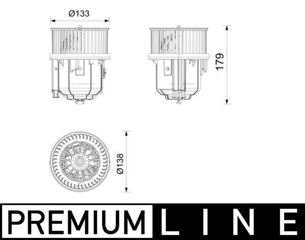 MAHLE AB 429 000P Interior Blower