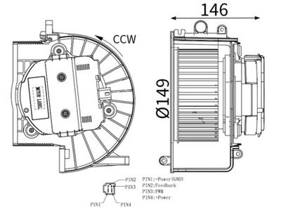 Interior Blower MAHLE AB 440 000S