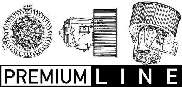 MAHLE AB 150 000P Interior Blower