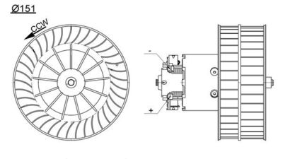 Interior Blower MAHLE AB 193 000S