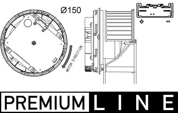MAHLE AB 263 000P Interior Blower