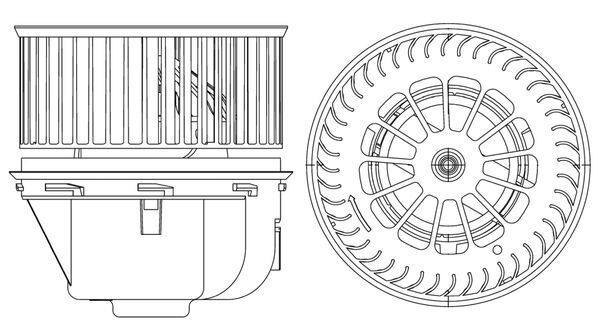 MAHLE AB 264 000P Interior Blower
