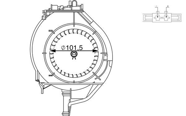MAHLE AB 266 000S Interior Blower