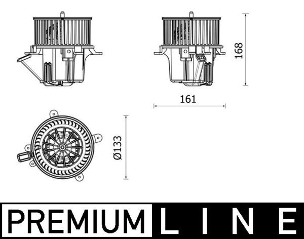 MAHLE AB 282 000P Interior Blower