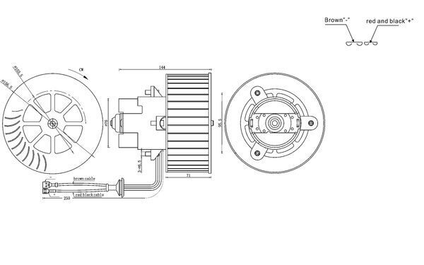 MAHLE AB 6 000S Interior Blower