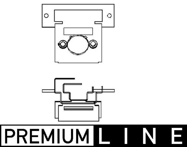 MAHLE ABR 81 000P Resistor, interior blower