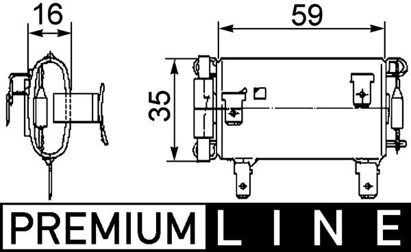 MAHLE ABR 14 000P Resistor, interior blower