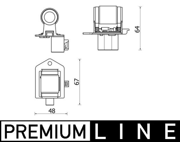 MAHLE ABR 156 000P Resistor, interior blower
