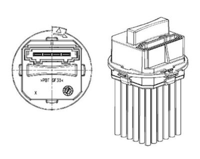 Regulator, interior blower MAHLE ABR 21 000P