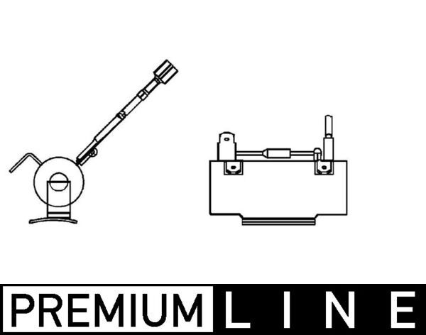 MAHLE ABR 80 000P Resistor, interior blower