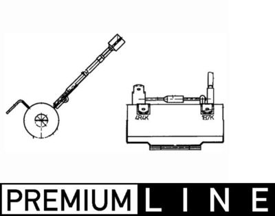 Resistor, interior blower MAHLE ABR 84 000P