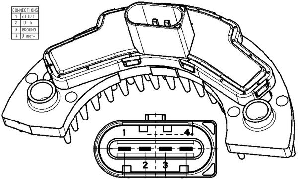 MAHLE ABR 9 000P Regulator, interior blower