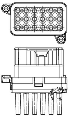 MAHLE ABR 95 000P Regulator, interior blower